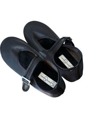 JESSICA SIMPSON New Black Mesh Ballet Flats Slippers Memory Foam Mary Jane’s 7/8
